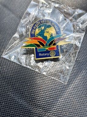 Rotary 'Be a Gift to the World' Enamel Pin - Multicolor